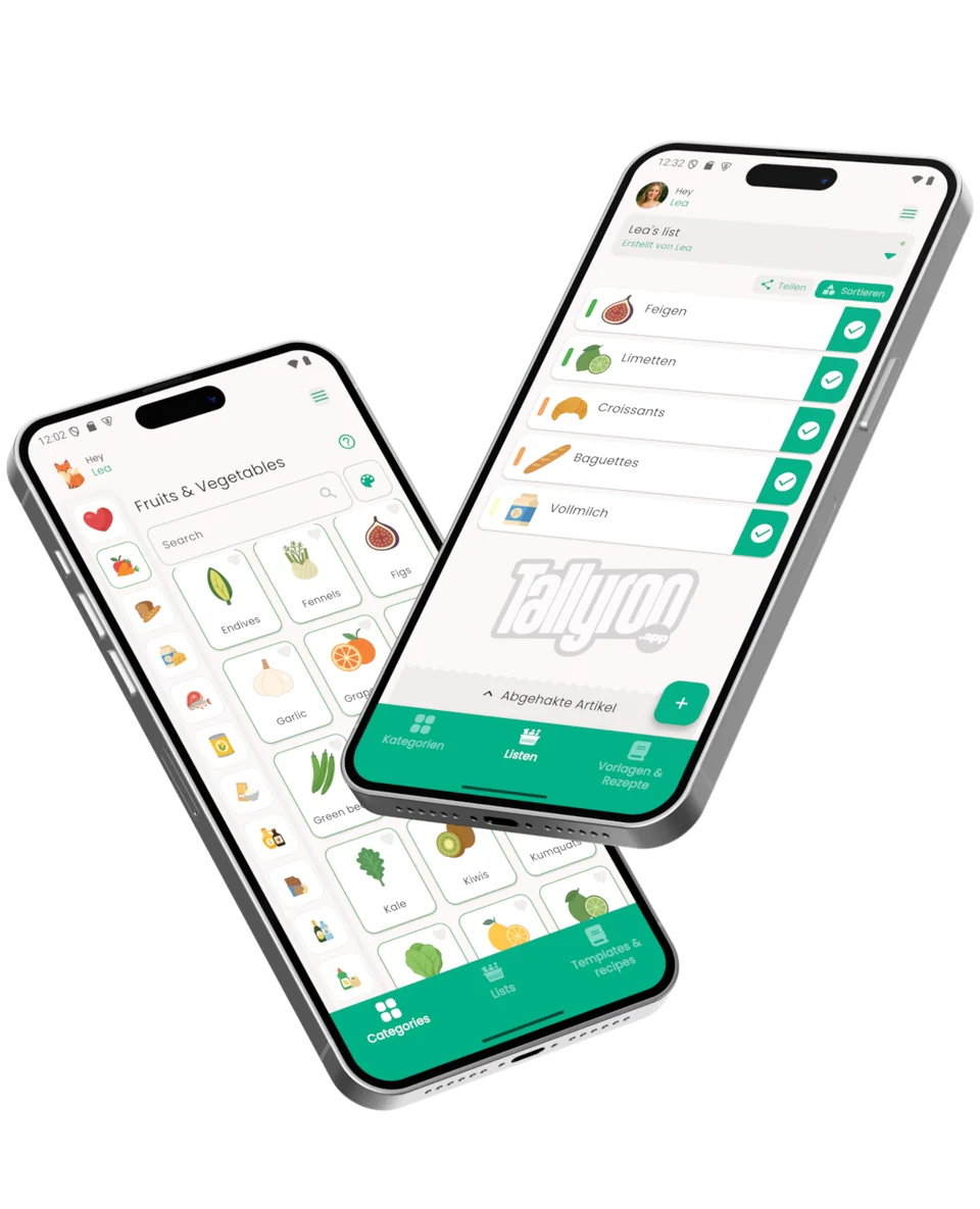 Tallyroo app on a smartphone