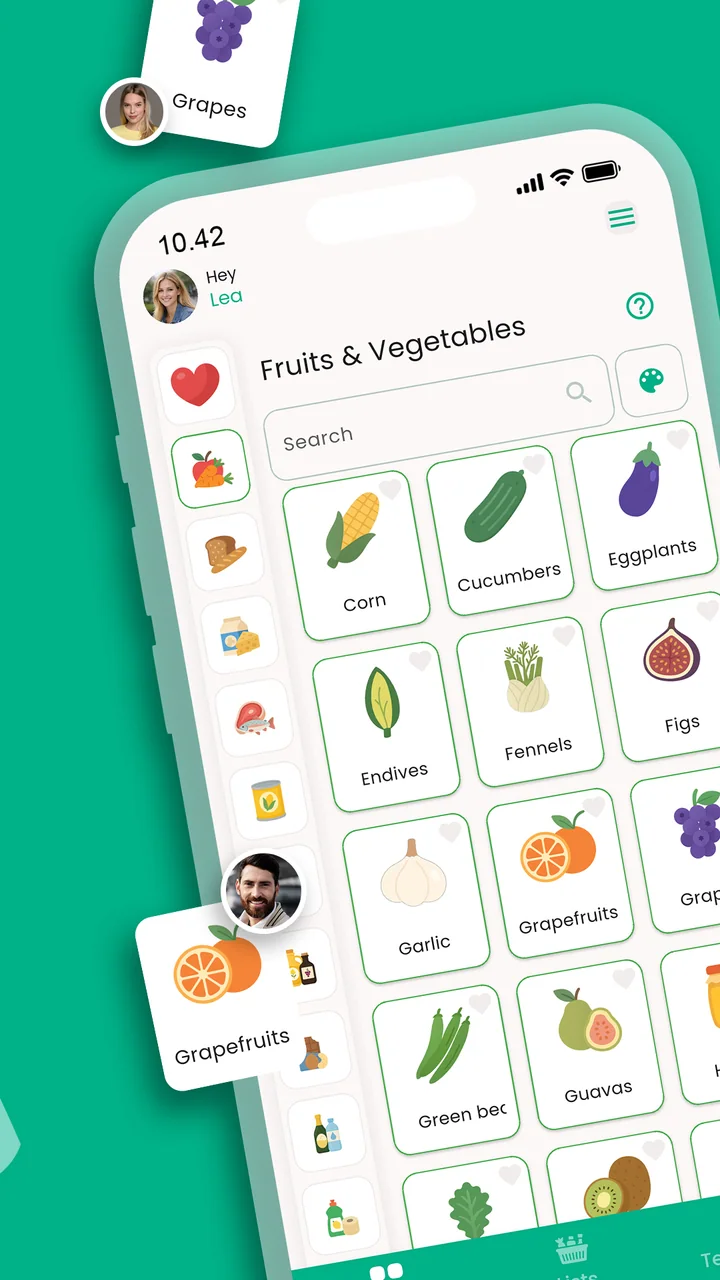 Tallyroo product selection with categories