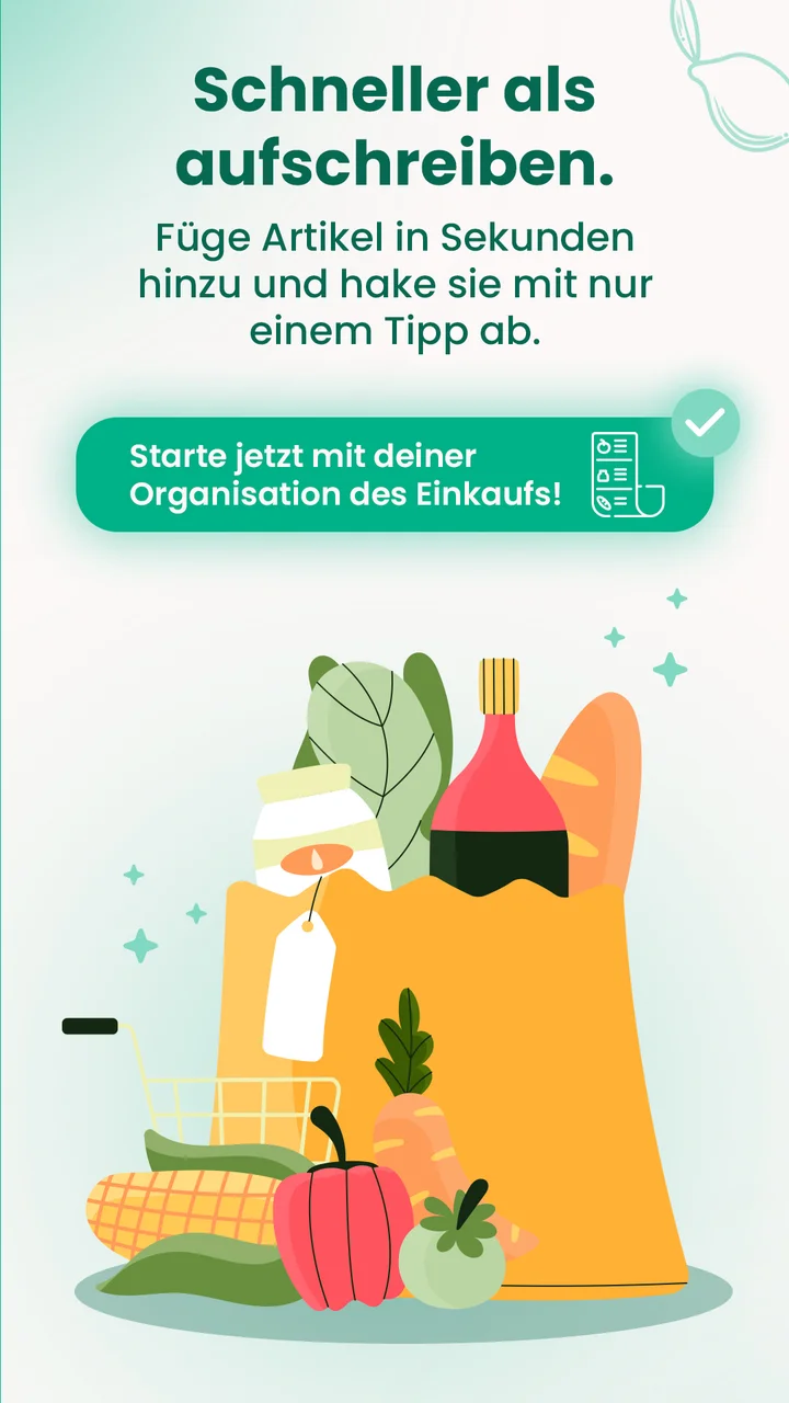 Bereit für euren Einkauf.